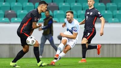 Сборная Словении обыграла команду Хорватии в матче отбора ЧМ по футболу