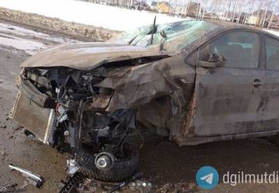 В Башкирии опрокинулась иномарка с пьяным водителем
