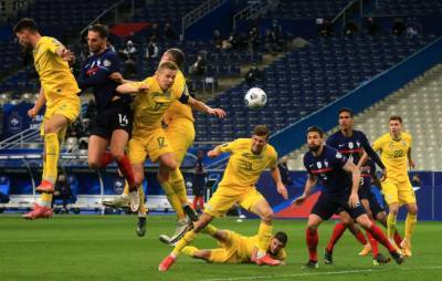 Сборная Украины сыграла вничью с чемпионами мира в отборочном матче ЧМ-2022