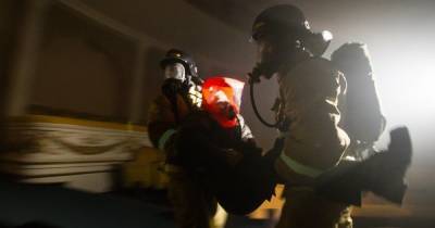 Под Багратионовском при пожаре в трёхэтажном доме спасли человека