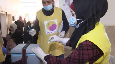 В Алеппо началась массовая вакцинация детей от полиомиелита
