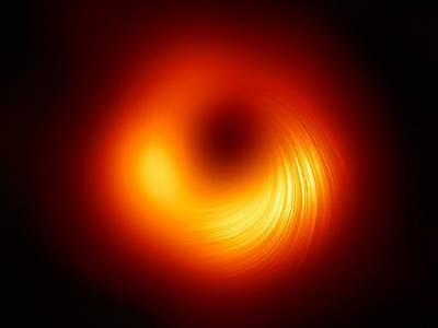 Астрономы впервые изучили мощные магнитные поля по краям черной дыры