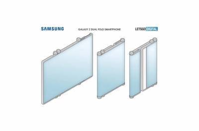 Samsung разрабатывает гибкий смартфон, который складывается дважды