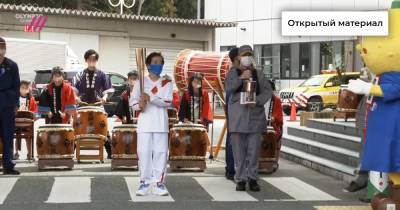 В Японии началась эстафета олимпийского огня. Факел погас почти сразу после ее начала