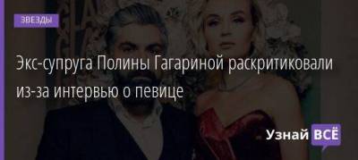 Экс-супруга Полины Гагариной раскритиковали из-за интервью о певице