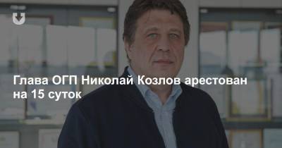Глава ОГП Николай Козлов арестован на 15 суток