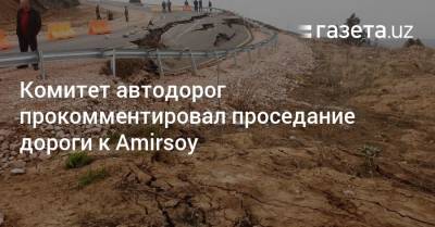Комитет автодорог прокомментировал проседание дороги к Amirsoy