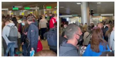 "Без теста - нельзя": украинских туристов не выпускают из аэропорта, безумные кадры