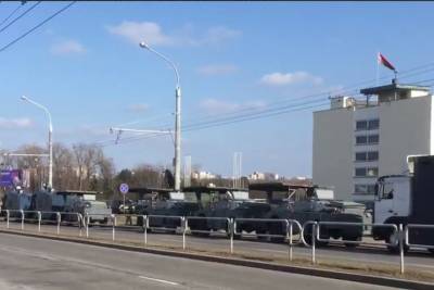 Спецтехнику стянули к резиденции Лукашенко в Минске