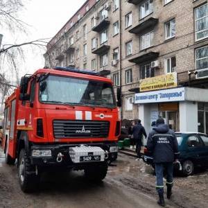 Обвал перекрытия в деловом центре Запорожья: появилось видео с места происшествия
