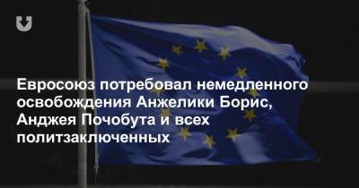 Евросоюз потребовал немедленного освобождения Анжелики Борис, Анджея Почобута и всех политзаключенных