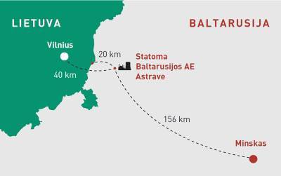 Литва ожидает от Беларуси информацию о возможных выбросах в случае потенциальной аварии на БелАЭС