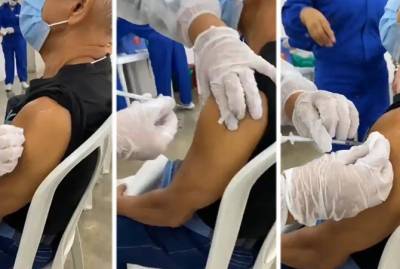 В Колумбии двух человек "вакцинировали" пустым шприцом