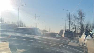 Из-за ДТП на улице 50 лет Октября наблюдается замедленный трафик