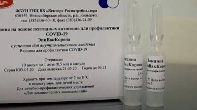 Роспотребнадзор сообщил о тройной защите вакцины "ЭпиВакКорона"