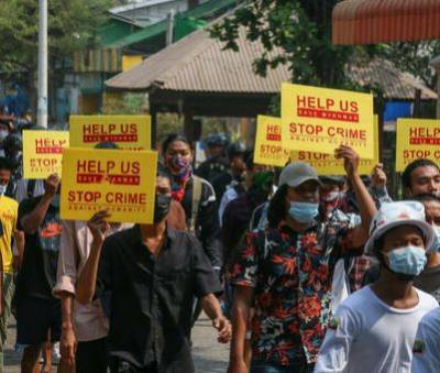 В Мьянме погибли уже 320 участников акций протеста