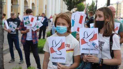 Граждан Белоруссии арестовали в Петербурге за мирную акцию протеста