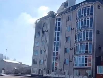 Возле отеля «Дегас» в Воронеже в жилом доме вспыхнул пожар