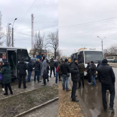 В Одессе водители маршруток устроили забастовку