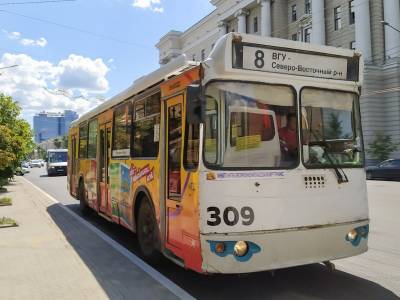 В Воронеже на два дня приостановят движение троллейбусов №7 и №8