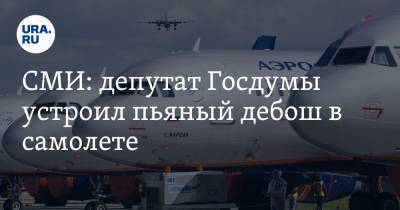 СМИ: депутат Госдумы устроил пьяный дебош в самолете