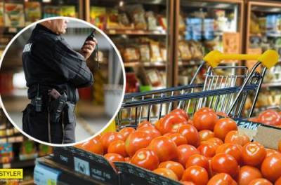 В Киеве охранник ударил женщину в супермаркете, но та не растерялась