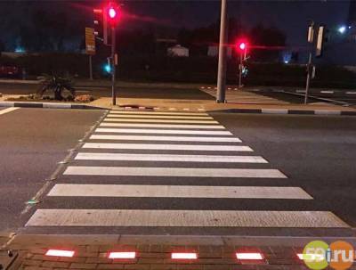 В местах концентрации ДТП на дорогах Прикамья устанавливают интерактивные пешеходные переходы