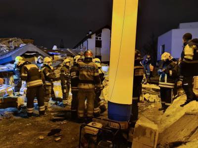 Трёхэтажный дом разрушен в Новой Москве при взрыве газа