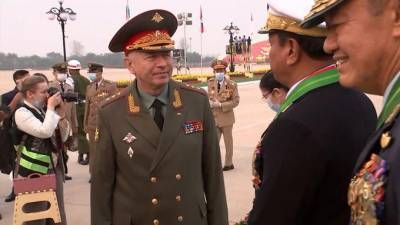 Замминистра обороны России провел переговоры с главнокомандующим ВС Мьянмы
