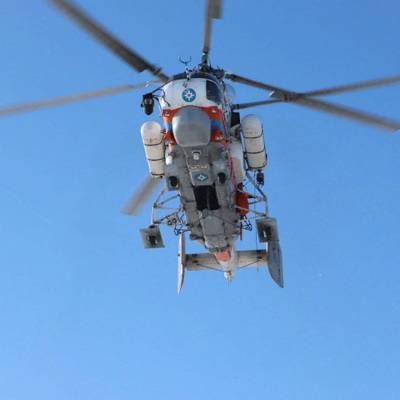 В Куршском заливе начались работы по подъему упавшего вертолета
