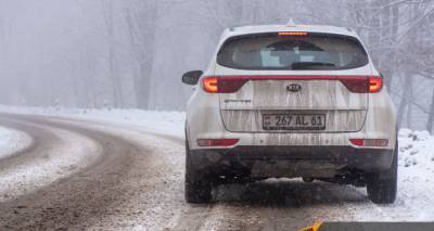 Полиция советует не ездить из Еревана в Ехегнадзор – дорога закрыта из-за снегопада