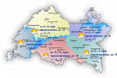 В Татарстане похолодает до -12 градусов