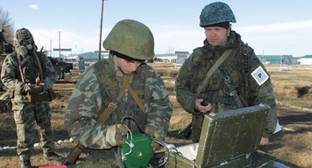Войска химзащиты провели учения на Ставрополье