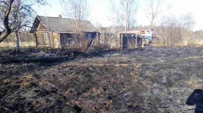 В Чашникском районе при выжигании сухой травы погибла пенсионерка