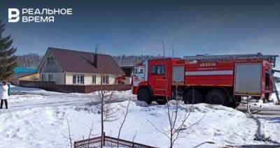 В Лениногорске на пожаре в заброшенном доме погибла женщина