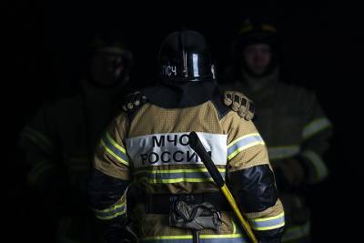Пожар произошел на территории детского лагеря в Новой Москве