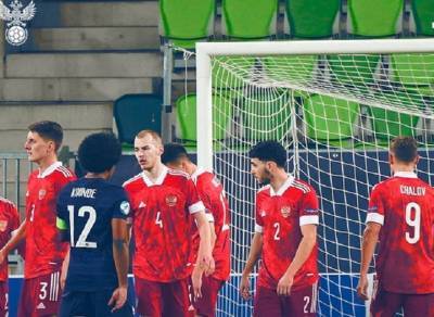 Молодежная сборная Россия проиграла Франции в матче Евро-2021