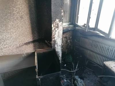 В Астрахани на пожаре пострадал мужчина