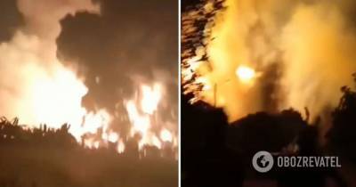 Пожар на заводе в Индонезии Pertamina. Фото и видео