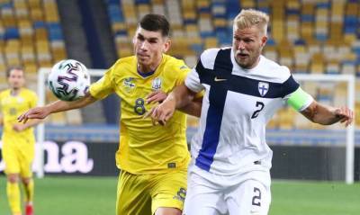 Сборная Украины сыграла вничью с Финляндией в отборочном матче ЧМ-2022
