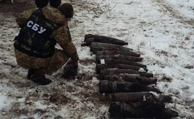 СБУ обнаружила на Луганщине два мощных арсенала боевиков с артиллерийскими снарядами