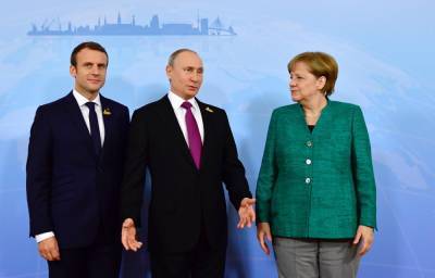 Видеоконференция Путина, Меркель и Макрона не состоялась
