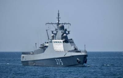 Корабль ВМФ России «Дмитрий Рогачёв» провел учения в Средиземном море
