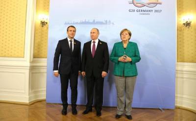 В ФРГ сообщили об отмене видеоконференции Путина, Меркель и Макрона