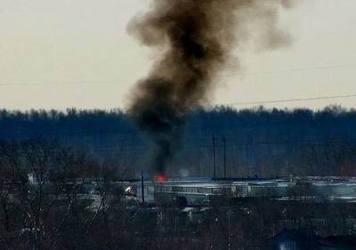 Пользователи соцсети сообщили о пожаре на заводе в Рязани