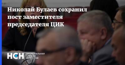 Николай Булаев сохранил пост заместителя председателя ЦИК