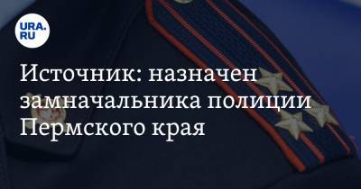 Источник: назначен замначальника полиции Пермского края