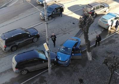 В рязанской полиции сообщили подробности массового ДТП на улице Циолковского
