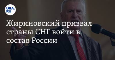 Жириновский призвал страны СНГ войти в состав России