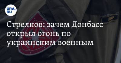 Стрелков: зачем Донбасс открыл огонь по украинским военным. «ДНР долго был мальчиком для битья»